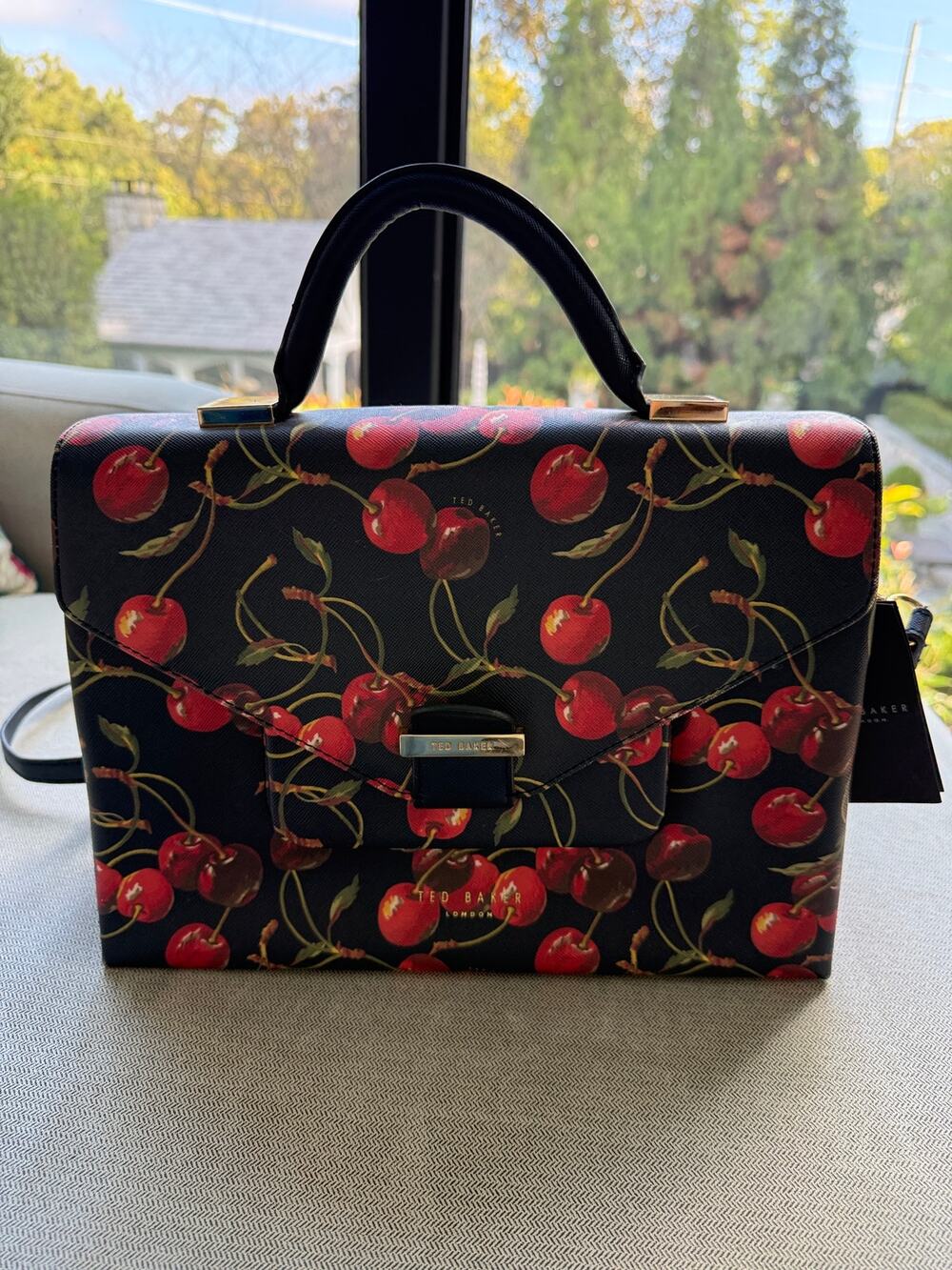 Ted Baker Cherry Handbag Purse w Strap NWT